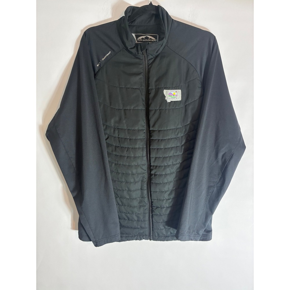 Sun Mountain Wind Wear Mens Hybrid Jacket Black Governors Cup Montana Size M